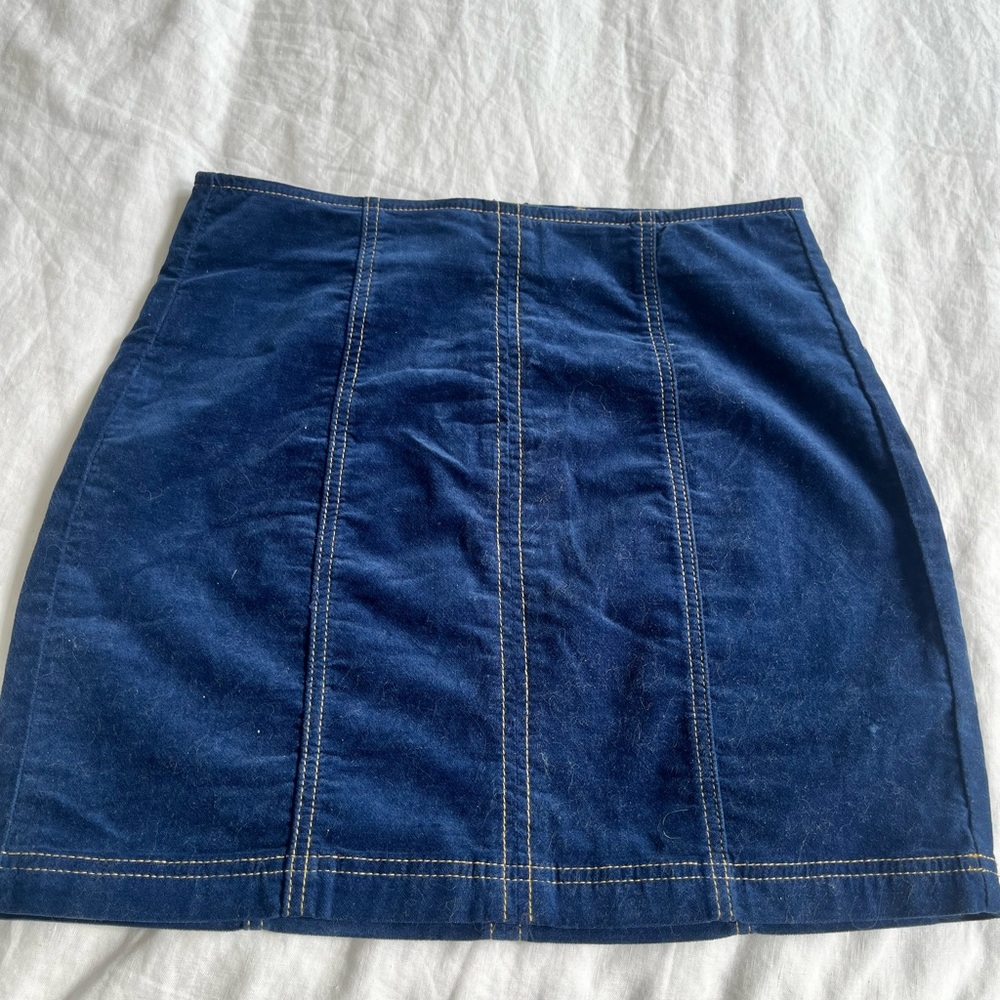 Blue “suede” Pacsun Skirt